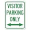 Signmission Visitor Parking Visitor Parking Only With Bidirectional Arrow Parking, A-1824-22725 A-1824-22725 - alternate 1